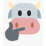 cow-think emoji